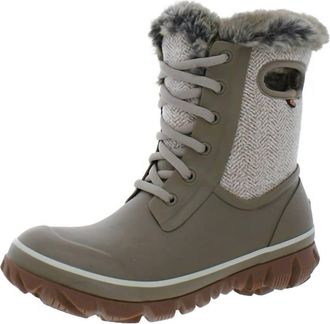 Bogs Womens Arcata Cozy Winter Boots In Taupe