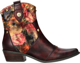 Laura Vita Hicnio 20 Enkellaarsjes - Dames - Cowboylaarzen - Rood - 39 EU - Leer - Schoenen