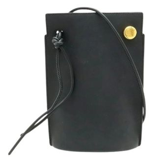 Loewe Pre-owned Cross Body Bags, female, Black, Size: ONE SIZE Pre-owned Anagram Dice Pocket Classic Calf Shoulder Bag