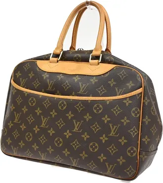 Louis Vuitton Deauville Monogram Canvas Brown Canvas Handbag (Pre-Owned)