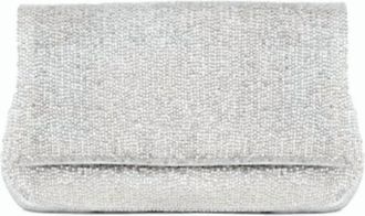 Deepa Gurnani Womens Luann Clutch Bag In Silver