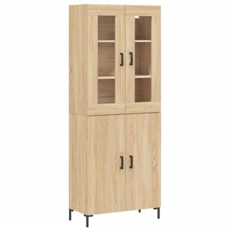 vidaXL Highboard Sonoma Oak 69.5x34x180 cm Engineered Wood Vidaxl