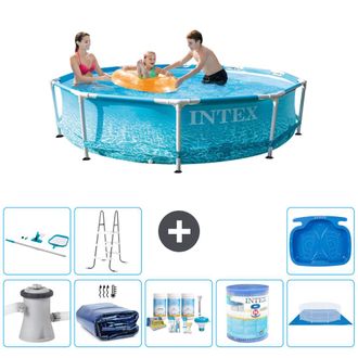 Intex Piscina Con Estructura Redonda - 305x76 Cm - 8-piezas S41361