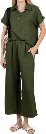 Nally & Millie Ariel Pull-On Pants In Olive