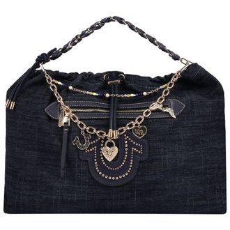 True Religion Vintage Chain Denim Hobo Bag