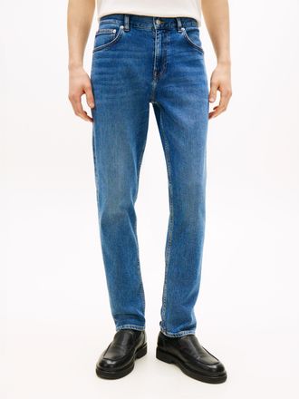 Tommy Hilfiger Straight-Jeans TOMMY HILFIGER DENTON Slim Straight Fit, Herren, Gr. 30, L&auml;nge 30, sep indigo, Denim/Jeans, Obermaterial: 99% Baumwolle, 1% Elasthan, g