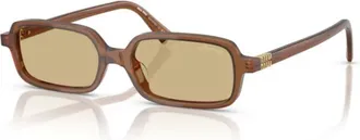 Miu Miu Eyewear MU11ZS Rectangular Frame Sunglasses