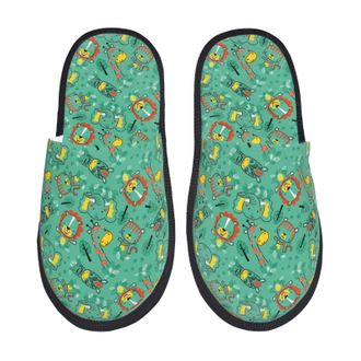 Generic Camping Slippers Funny Animals In Non Slip Indoor Slipper Portable House Shoes Bedroom Slipper For Indoor Travel M