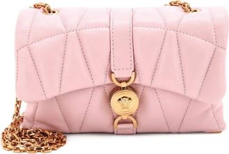 Versace Kleio Shoulder Bag Quilted Leather Mini crossbody bag - Roze