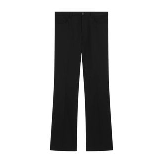 Balenciaga Straight Trousers, male, Black, Size: L Black Regular Trousers