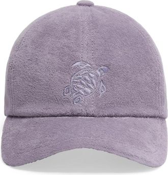 Vilebrequin Terry Cap Turtle Embroidery - unisex - Petten - Paars - ONE Size - Accessoires