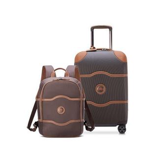 DELSEY Paris Chatelet Air 2.0 2-Piece Luggage Set Carry-On & Backpack in Chocolate Brown at Nordstrom