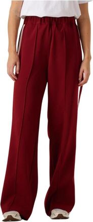 Notre-V Nv-Gita Wijde Broek - Dames - Wijde Broeken - Rood - XS - Polyester - Broeken