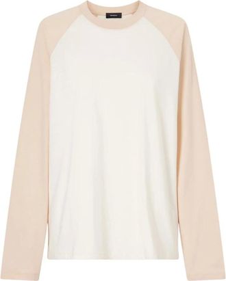 Wardrobe.NYC Wardrobe.nyc, Tops, Dames, Beige, M, Katoen, Raglan Tee