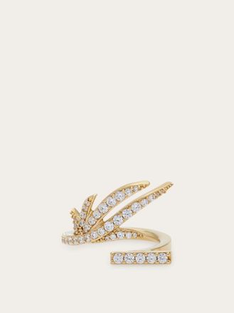 Ferragamo Women Crystal ring (52mm) Gold