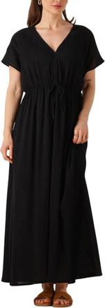 Modstr&ouml;m Kleedjes, Dames, Zwart, XS, Veelzijdige Zwarte Midi Jurk voor Vrouwen