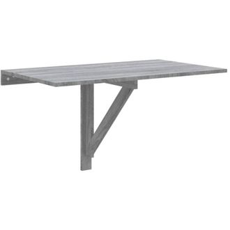 vidaXL Folding Wall Table Grey Sonoma 100x60x56 cm Engineered Wood vidaXL