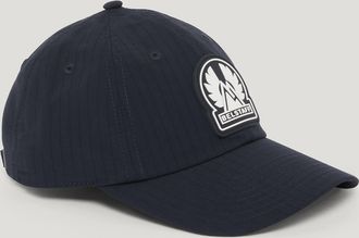 Belstaff Mountain Logo Cap Unisexs Compact Ripstop Dark Ink Size One Size