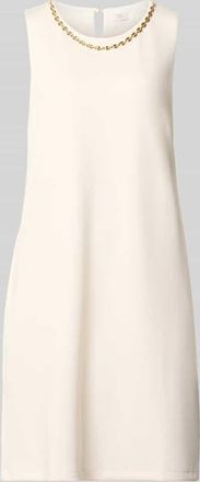 robe l&eacute;g&egrave;re Relaxed Fit Kleid mit Viskose-Anteil in Kniel&auml;nge in Offwhite, Gr&ouml;&szlig;e 38
