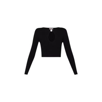 Liu Jo Truien & Vesten, Dames, Zwart, M, Round-neck Truien