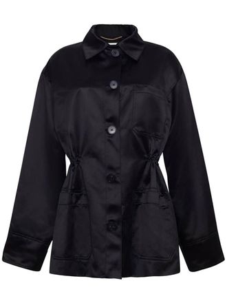Adam Lippes Barn jacket - women - Cotton/Silk - S - Black