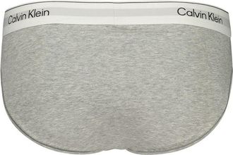 Calvin Klein Logo-Print Cotton Briefs - Gray