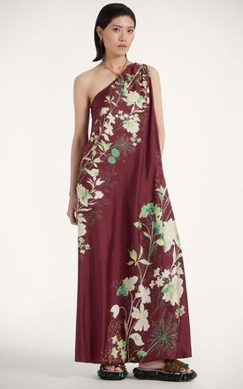 La DoubleJ Roy Dress in Woodland Plac&eacute;e Bordeaux at Nordstrom, Size X-Large