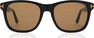 Tom Ford FT0595 ERIC-02 01J Mens Sunglasses Black Size 55