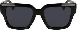 Ferragamo Gancini 54mm Rectangular Sunglasses in Black at Nordstrom Rack