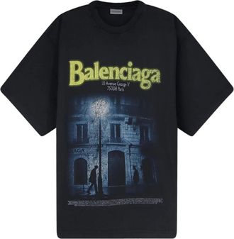 Balenciaga Tops, Dames, Zwart, XS, Katoen, Balenciaga T-shirts en Poloshirts