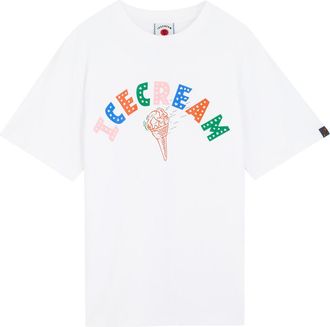 Ice Cream Ice Cream Logo-print Cotton T-shirt - White - XL