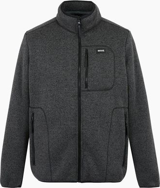 Regatta Mens Regatta Mens Barlee Marl Full Zip Fleece Jacket - Black - Size: 50
