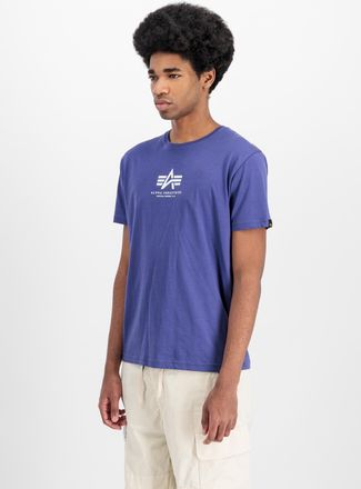 Alpha Industries T-Shirt ALPHA INDUSTRIES Basic T-Shirt ML, Herren, Gr. XL, lila (night lila), Obermaterial: 100% Baumwolle, Shirts T-Shirt