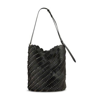 Paco Rabanne Shoulder Bags, female, Black, Size: ONE SIZE Large Bucket Clutch