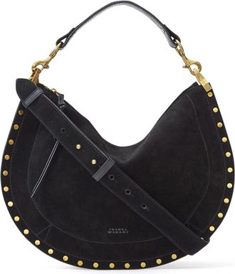 Isabel Marant Black Oskan Soft Crescent Shoulder Bag