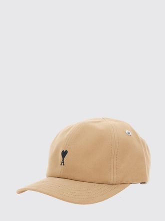 Ami Cappello da baseball in cotone beige con logo