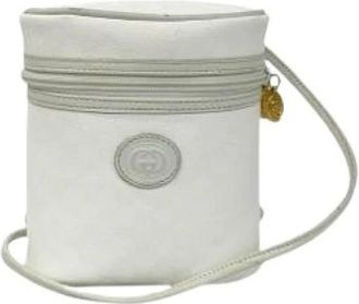 Gucci Pre-owned Cross Body Bags, female, White, Size: ONE SIZE Pre-owned Vintage Vanity Bag
