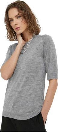 Day Birger Et Mikkelsen Carolina T-shirt - Dames - Ronde hals truien - Grijs - XS - Wol - Truien & Vesten