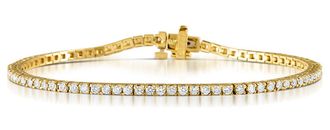 The Diamond Store Diamond Tennis Bracelet Chloe 2.00ct H/Si Claw Set in 18K Gold