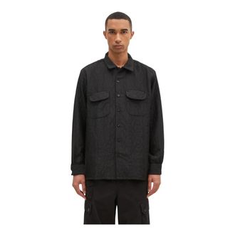 Engineered Garments Classic Shirt - Heren - Casual Overhemden - Zwart - L - Polyester - Overhemden