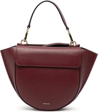Wandler Tassen, Dames, Rood, ONE Size, Leer, Hortensia Bag Small