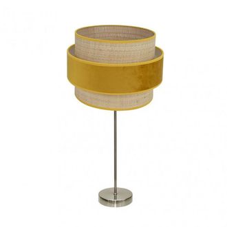 Fabrilamp Sobremesa Alto Reyes 1xe27 Cuero/natural-yema 64x30x30 Cm