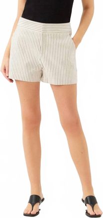 Fifteen Twenty Womens Modern Shorts In Cream With Black