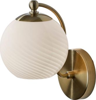 Adesso Swirl Wall Light in Antique Brass at Nordstrom