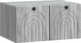 vidaXL Mueble Para Tv De Pared Gris Sonoma 59,5 X 41 X 30 Cm Vidaxl