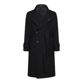Tagliatore Heron Coat - Heren - Mantel - Zwart - S - Wol - Jassen