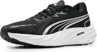 Puma Velocity Nitro 4 Running Shoes Womens Shoes Black/White : 10.5 B - Medium, Textile