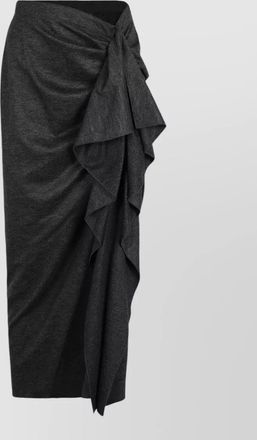 Fabiana Filippi high waist pareo midi skirt wrap