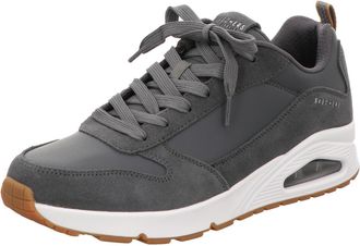 Skechers Womens Uno - Stacre Sneaker, Char, 10.5