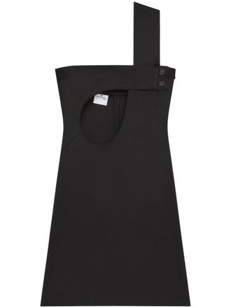 Courrèges Uitgesneden mini-jurk - Zwart